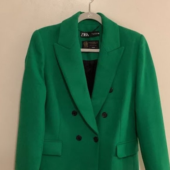 ZARA Double Breasted Wool Premium Coat - Picture 7 of 16